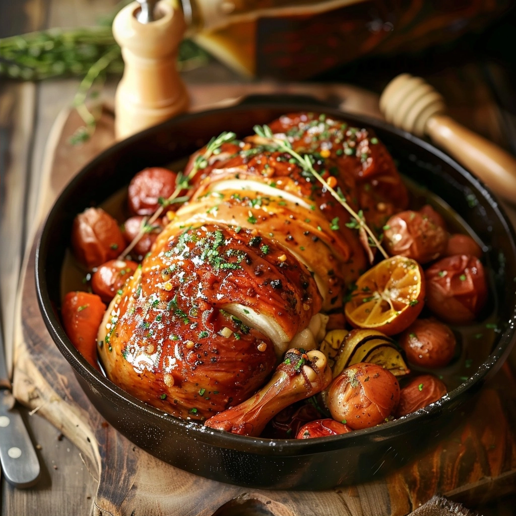 Slow Cooker Honey Garlic Chicken and Veggies