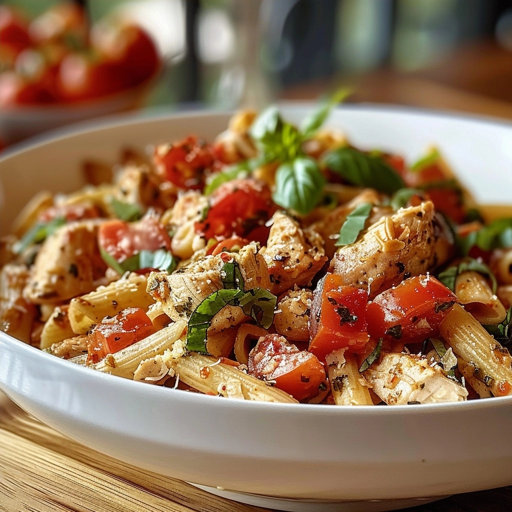 Bruschetta Chicken Pasta One Pan Perfection