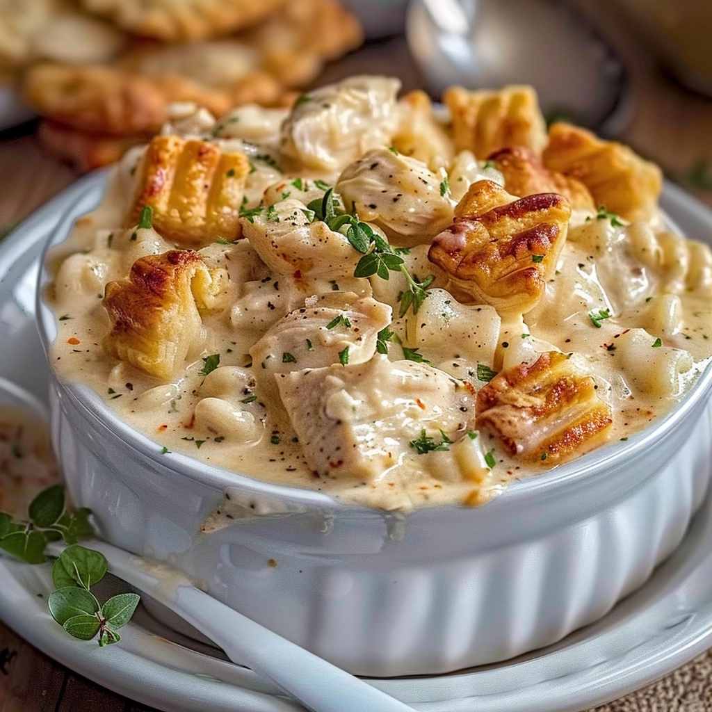 Creamy Chicken Pot Pie Soup Recipe