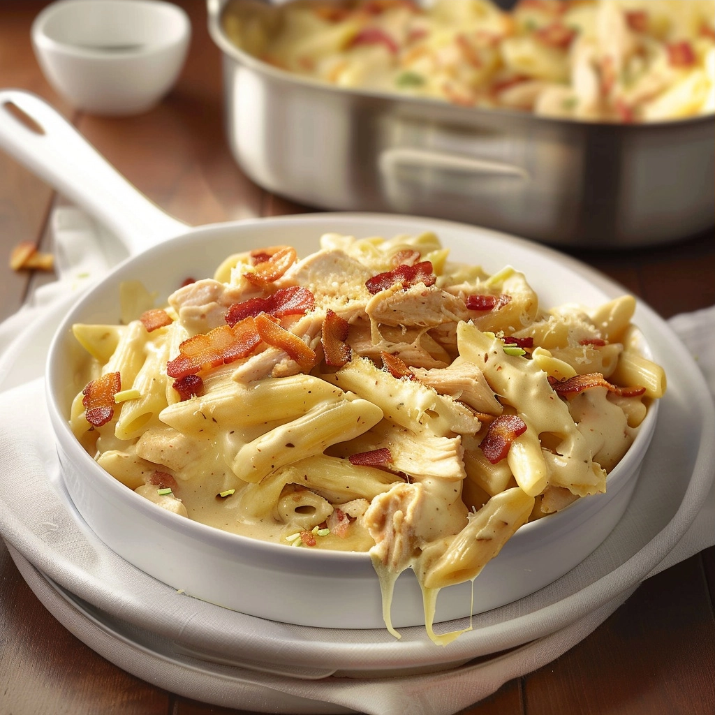 Chicken Bacon Ranch Pasta Bake 30 Min