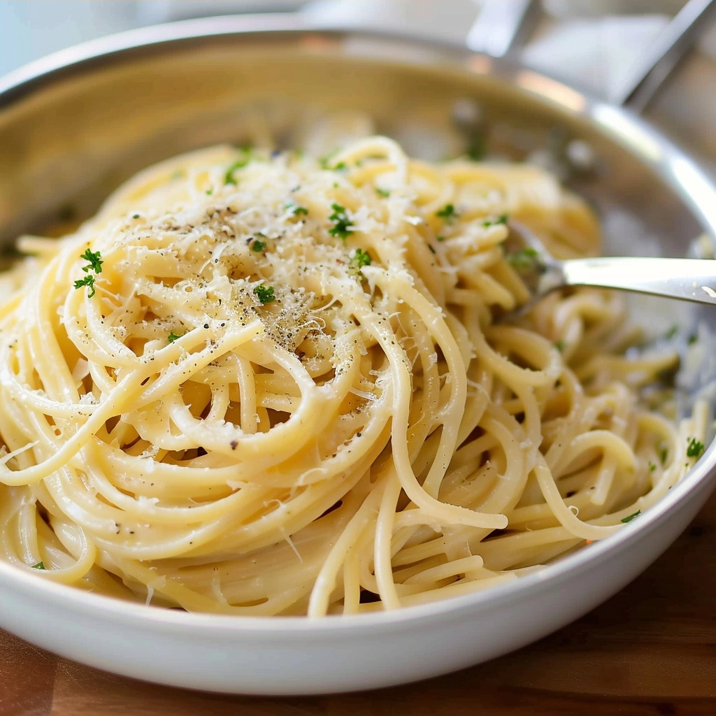 One Pot Garlic Parmesan Pasta Perfection