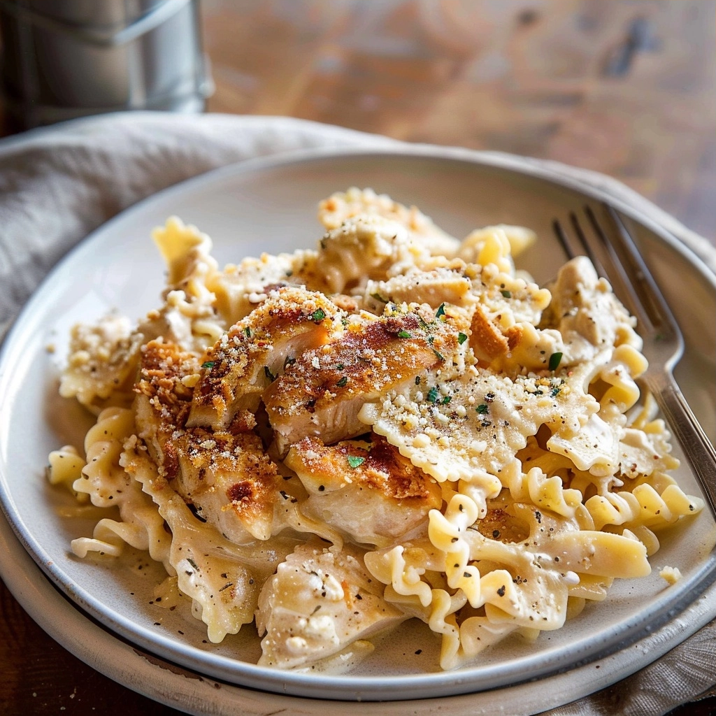 Southern Style Creamy Parmesan Chicken Pasta