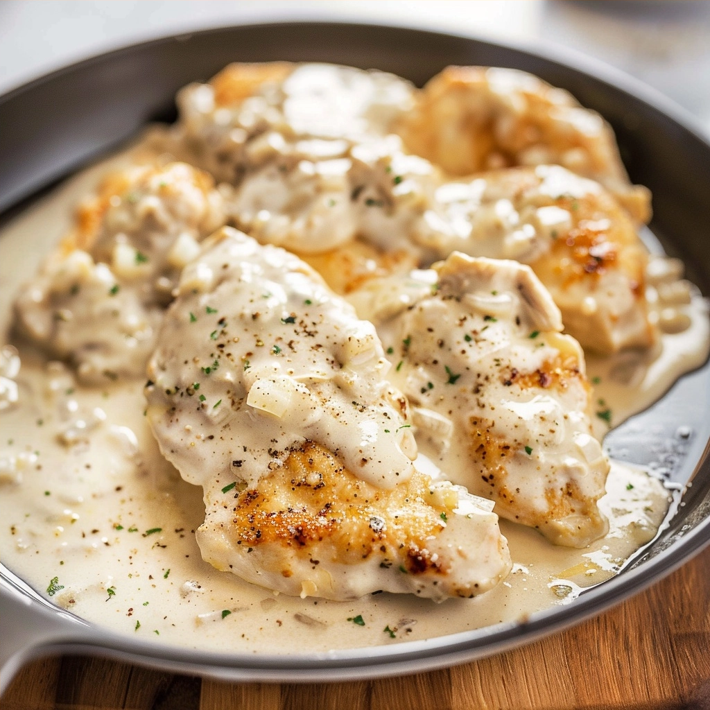 Creamy Garlic Chicken One-Pan Weeknight Winner