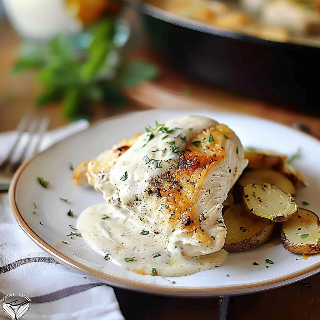 Creamy Chicken and Herb Skillet - Iowa Girl Eats