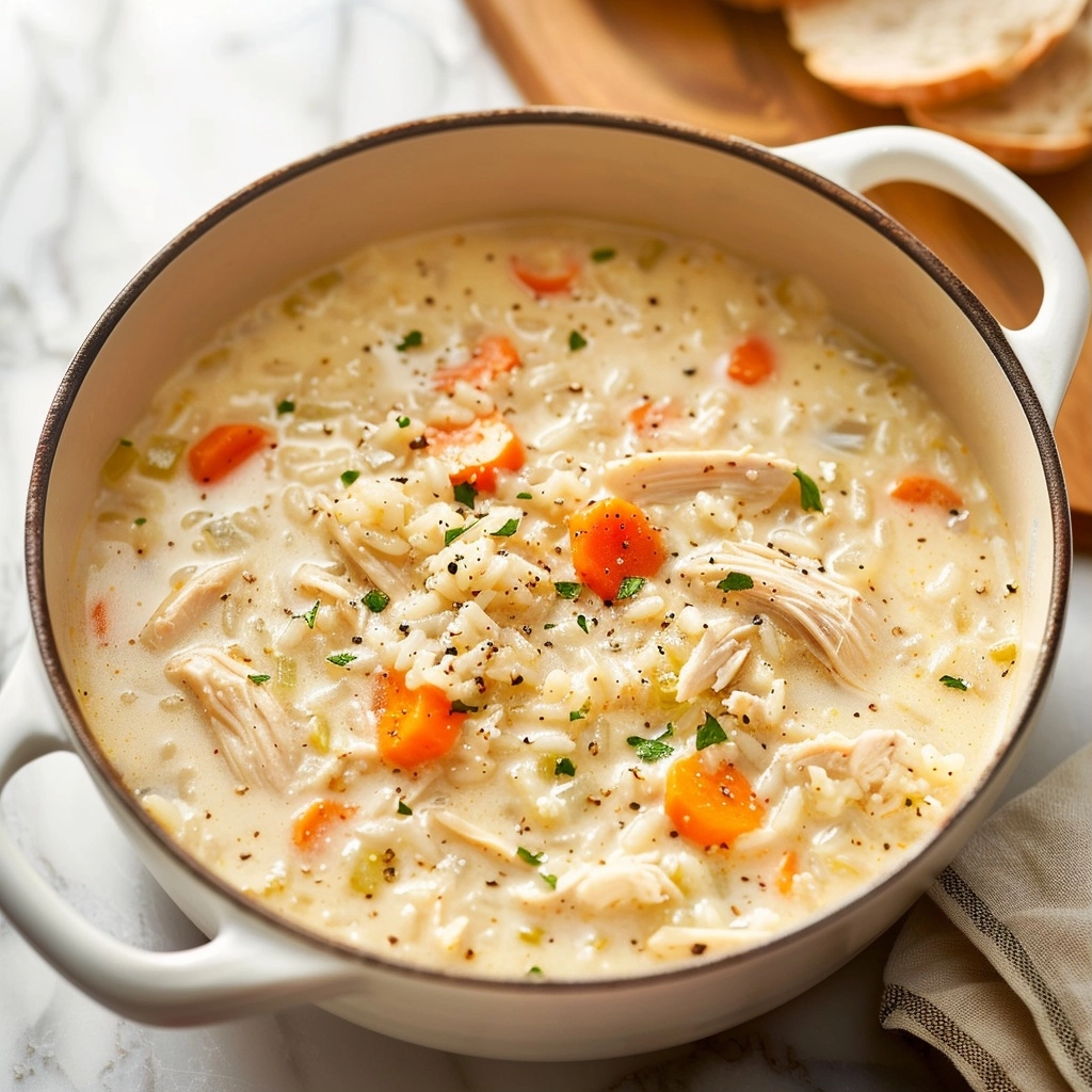 Creamy Chicken and Rice Soup Recipe