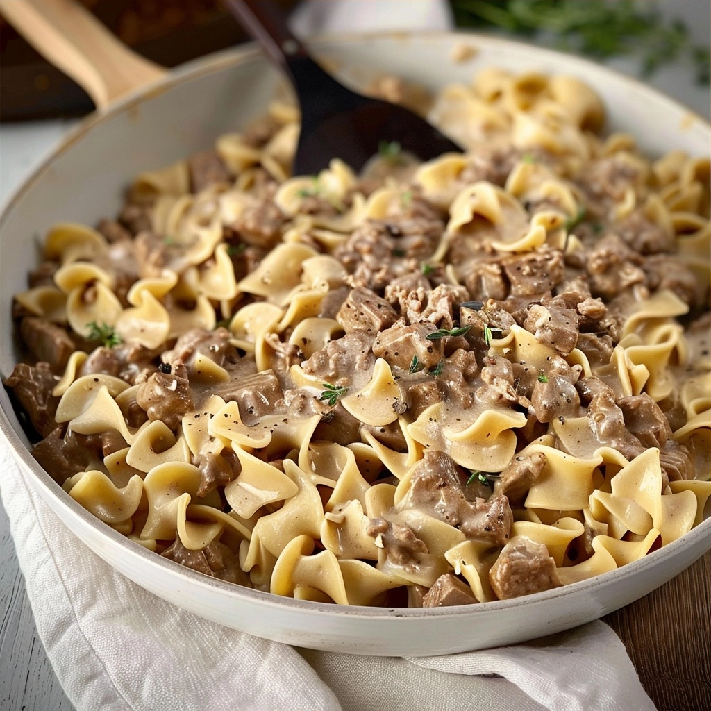 Easy Ground Beef Stroganoff Recipe