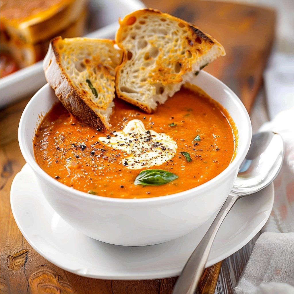 Roasted Tomato Basil Soup: A Creamy Homemade Recipe