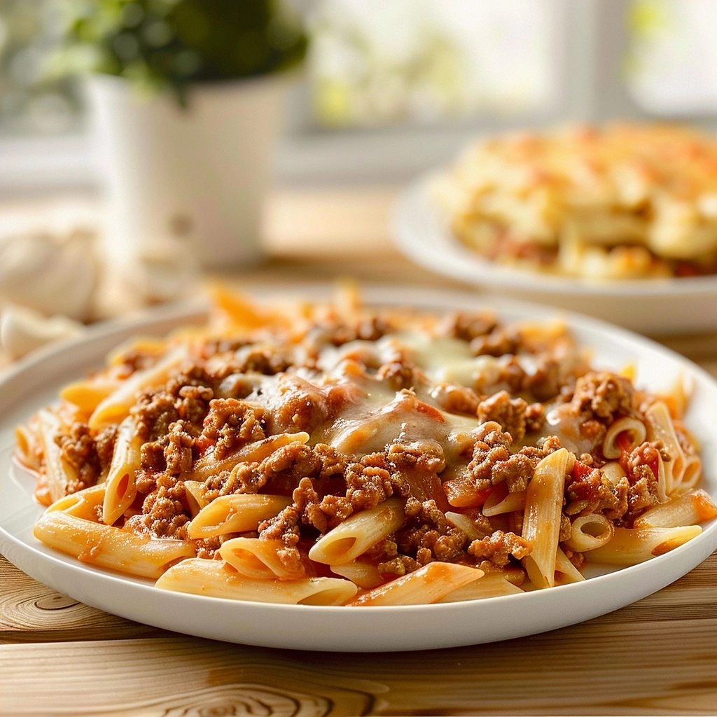 Creamy Rotel Pasta with Ground Beef Comfort