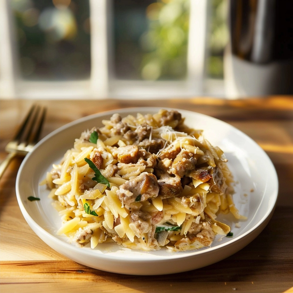 Italian Sausage Orzo Bowl Recipe