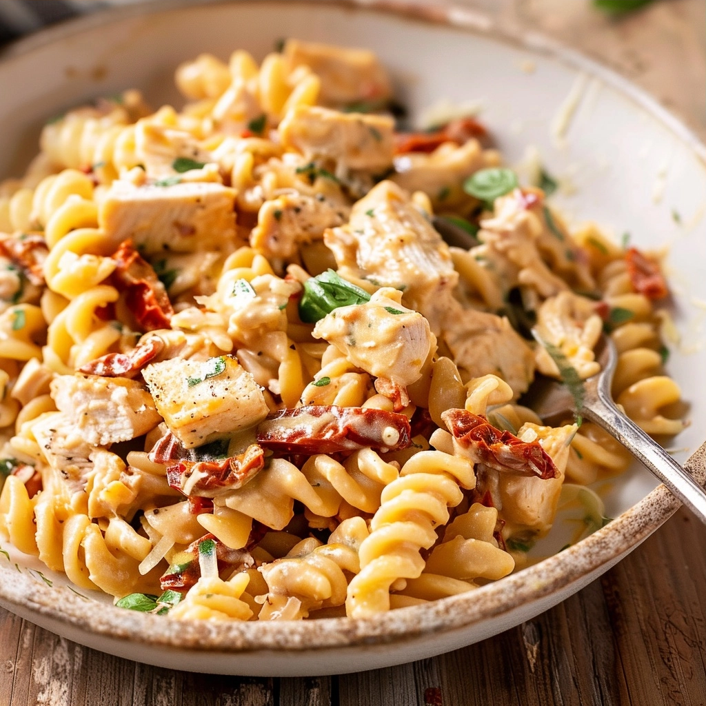 Creamy Sun Dried Tomato Chicken Pasta