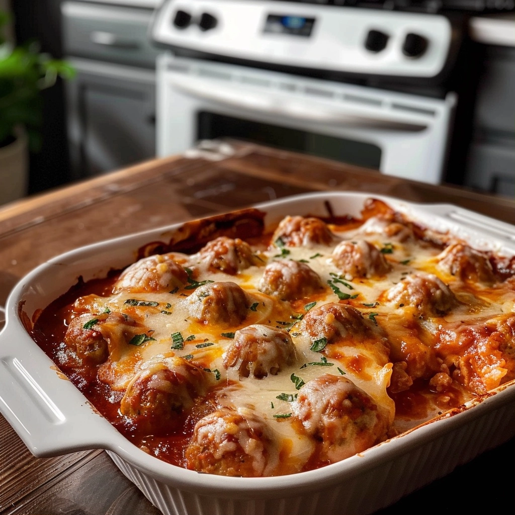 The Best Recipe for Meatball Casserole - Etsy Style Home Cooking