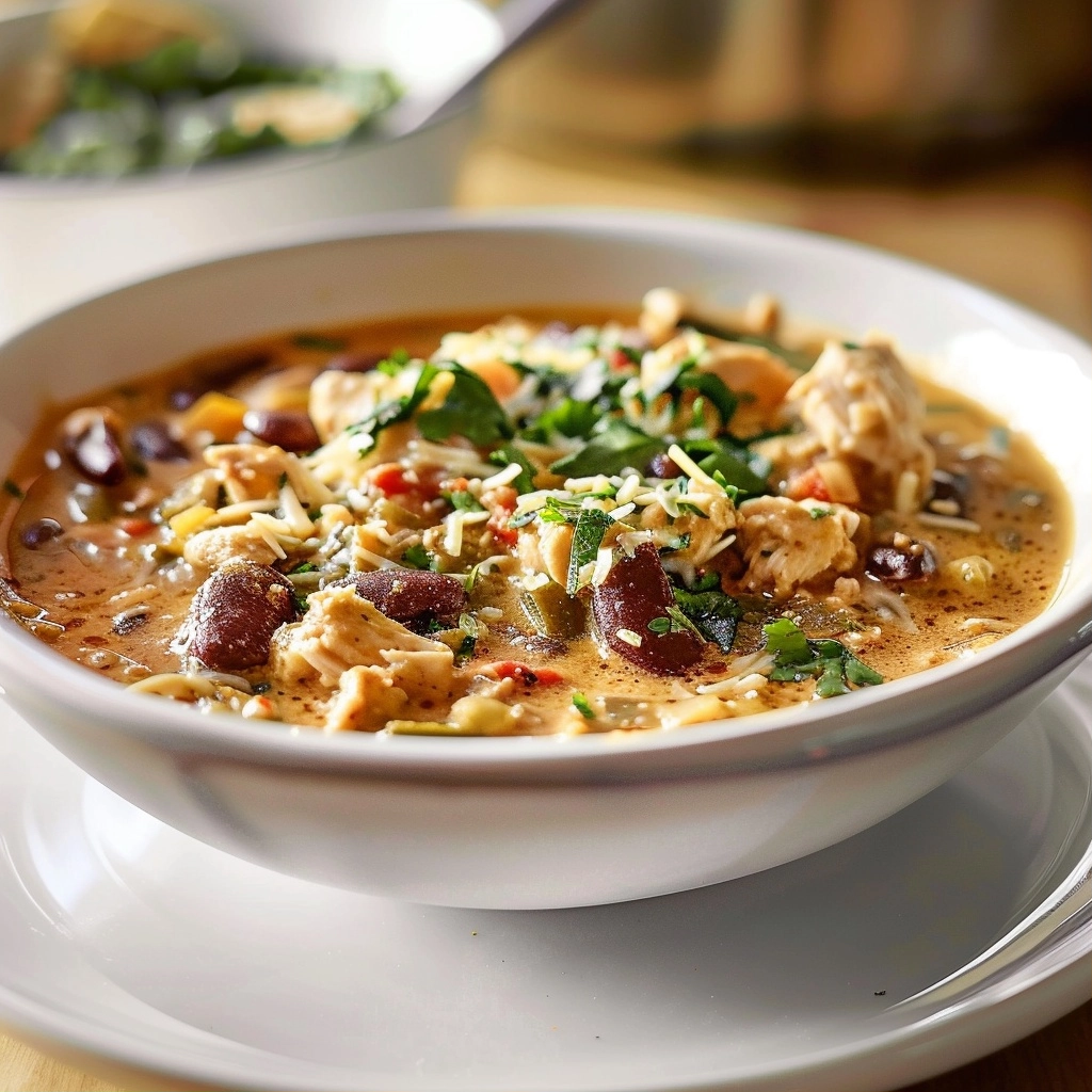 Roasted Poblano Chicken Chili Recipe