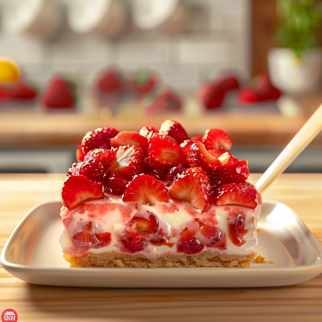 Strawberries and Cream Bars for Sweet Treats