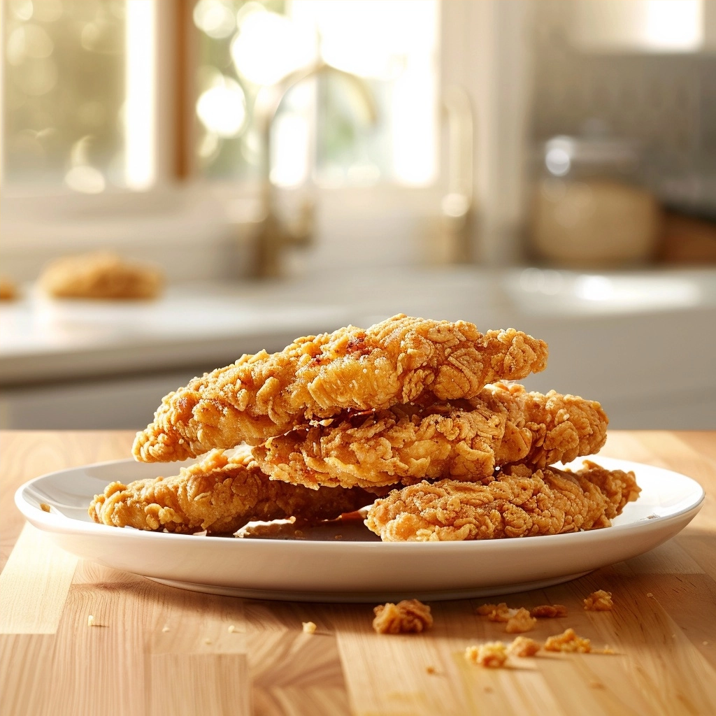 Honey garlic crunch chicken tenders for dinner