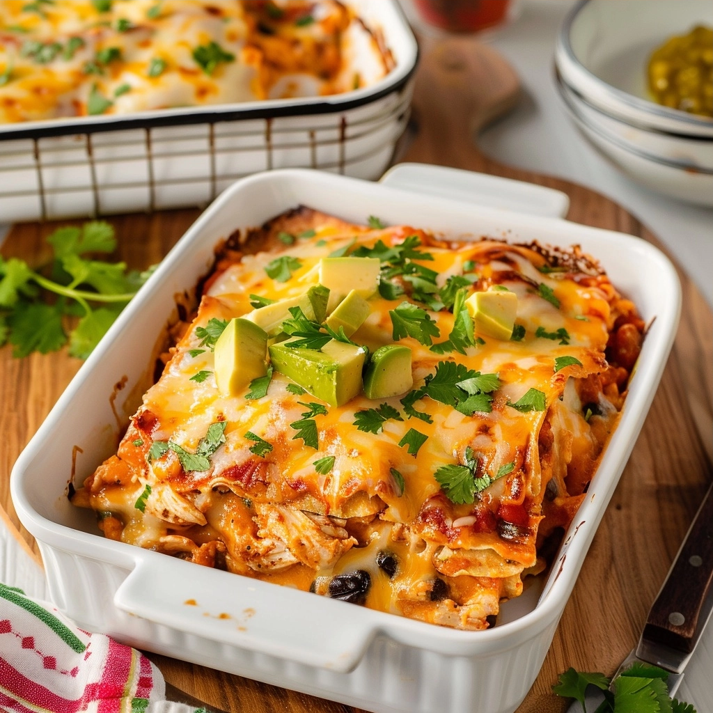 Chicken Enchilada Casserole: A Savory Family Dinner