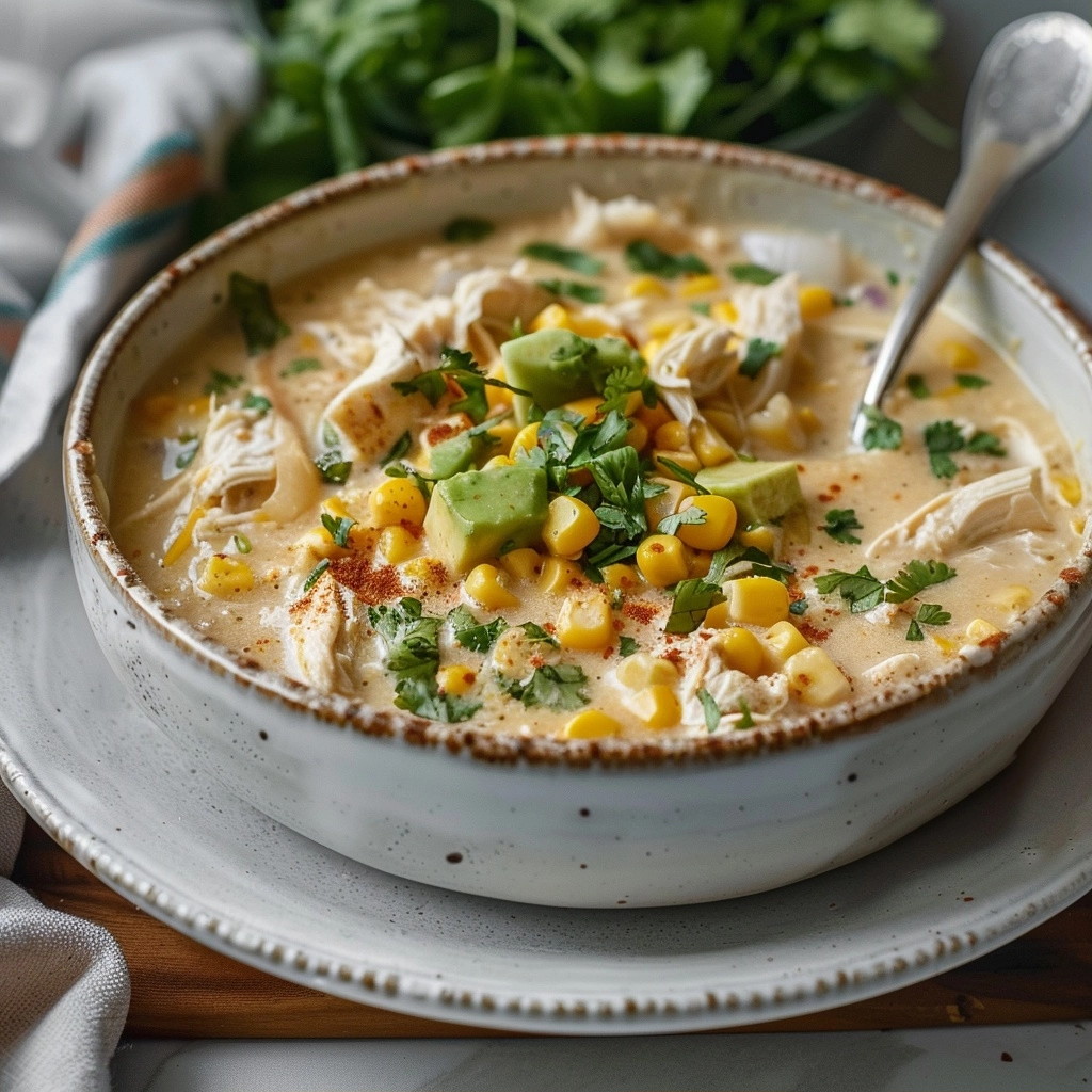 I Can’t Get Enough of This Creamy Mexican Street Corn White Chicken Chili Recipe!
