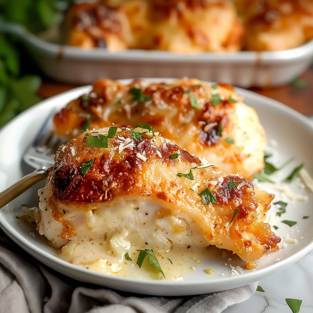 WINNER!!! THE BEST Garlic Parmesan Chicken Recipe