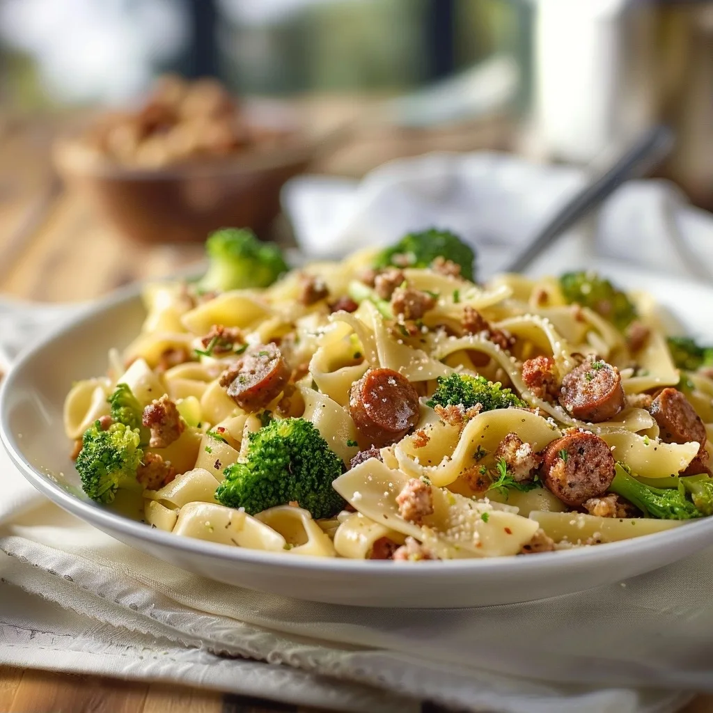 Pasta with Italian Sausage and Broccoli - Simply Whisked