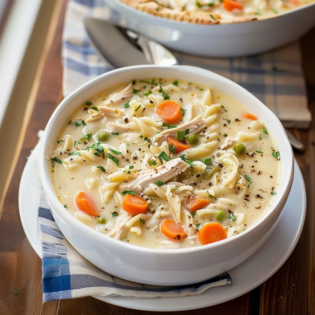 Creamy Chicken Noodle Soup Recipe - Life Made Simple