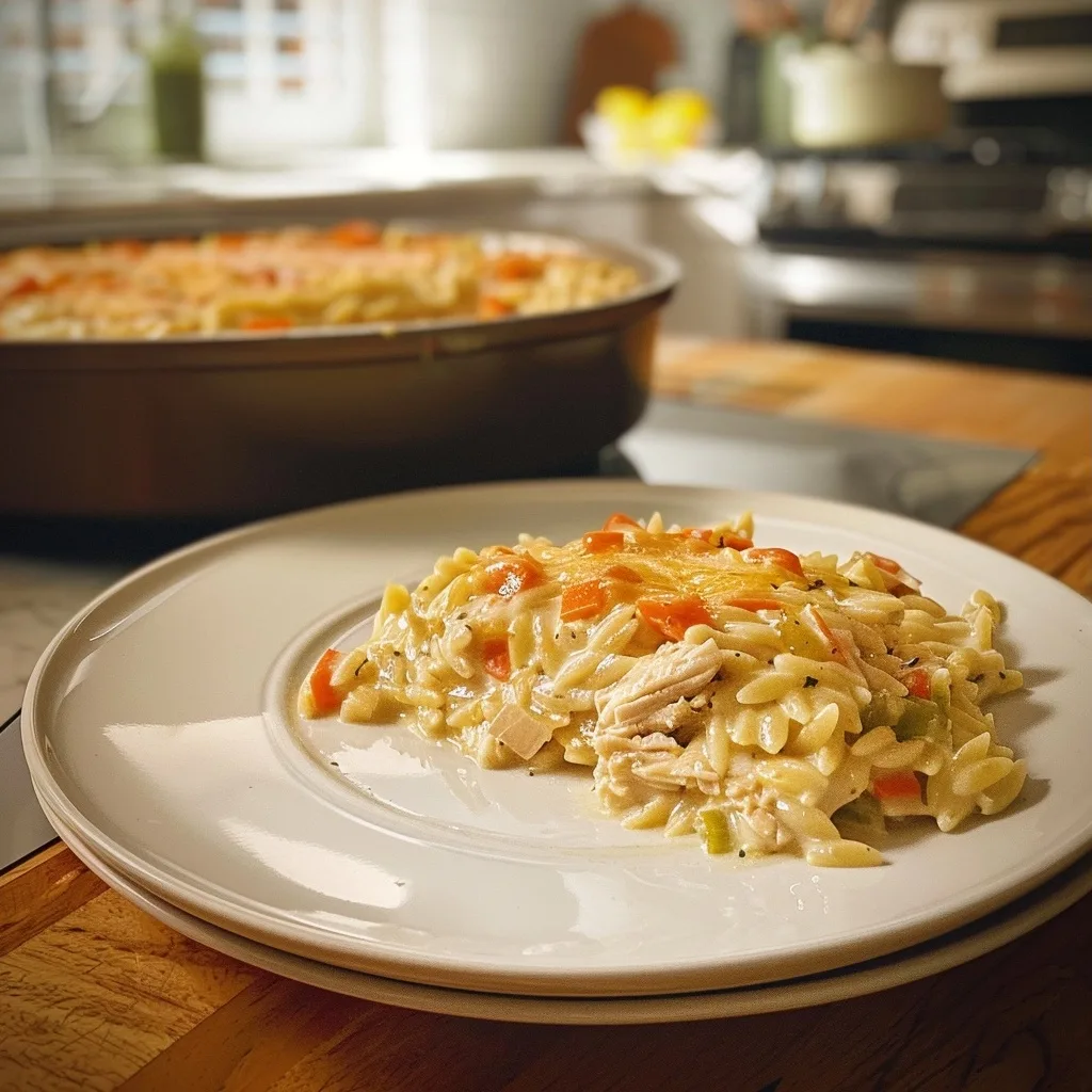 Creamy Chicken Pot Pie Orzo for Weeknight Comfort