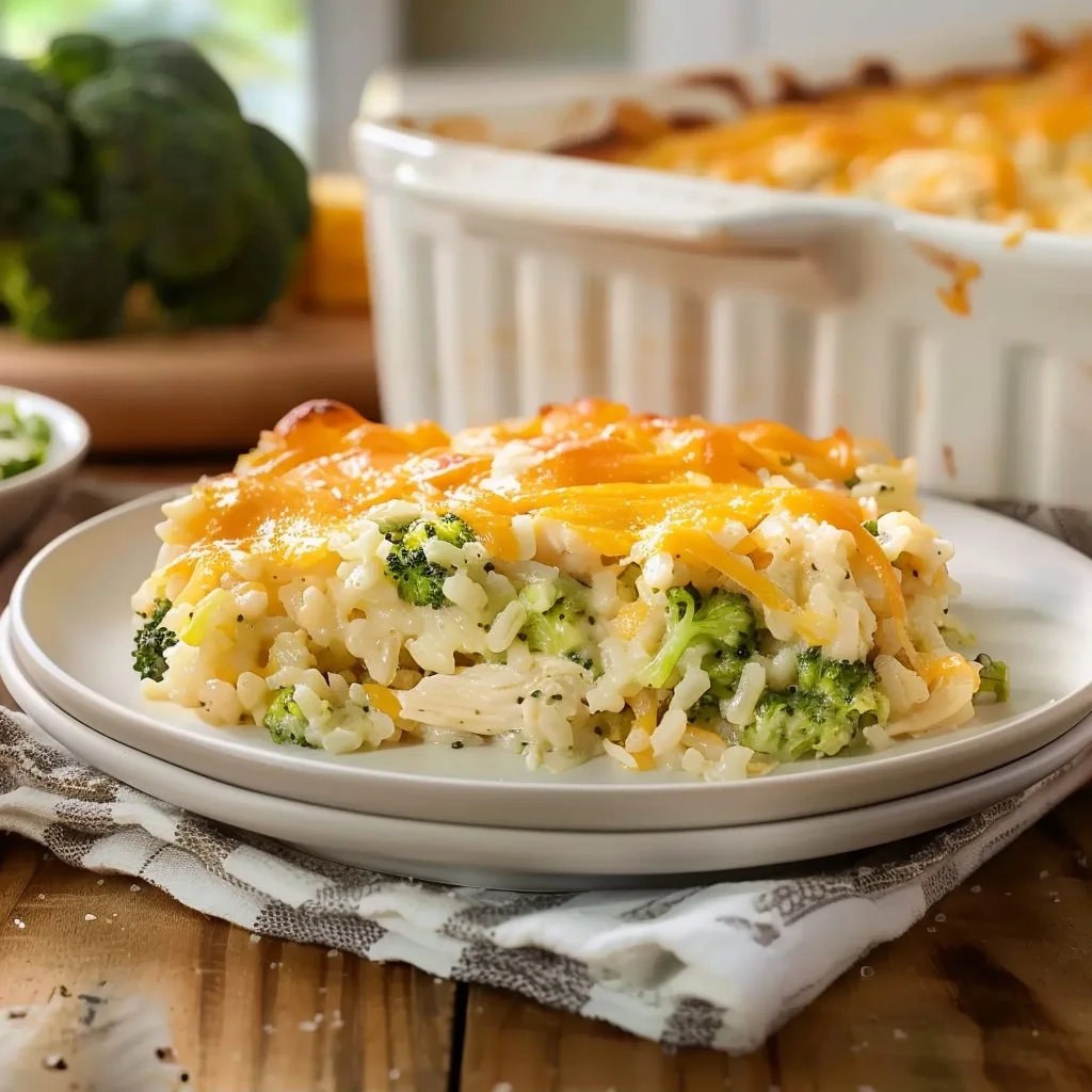 Chicken Broccoli Rice Casserole (Creamy, Cheesy, Family Favorite)