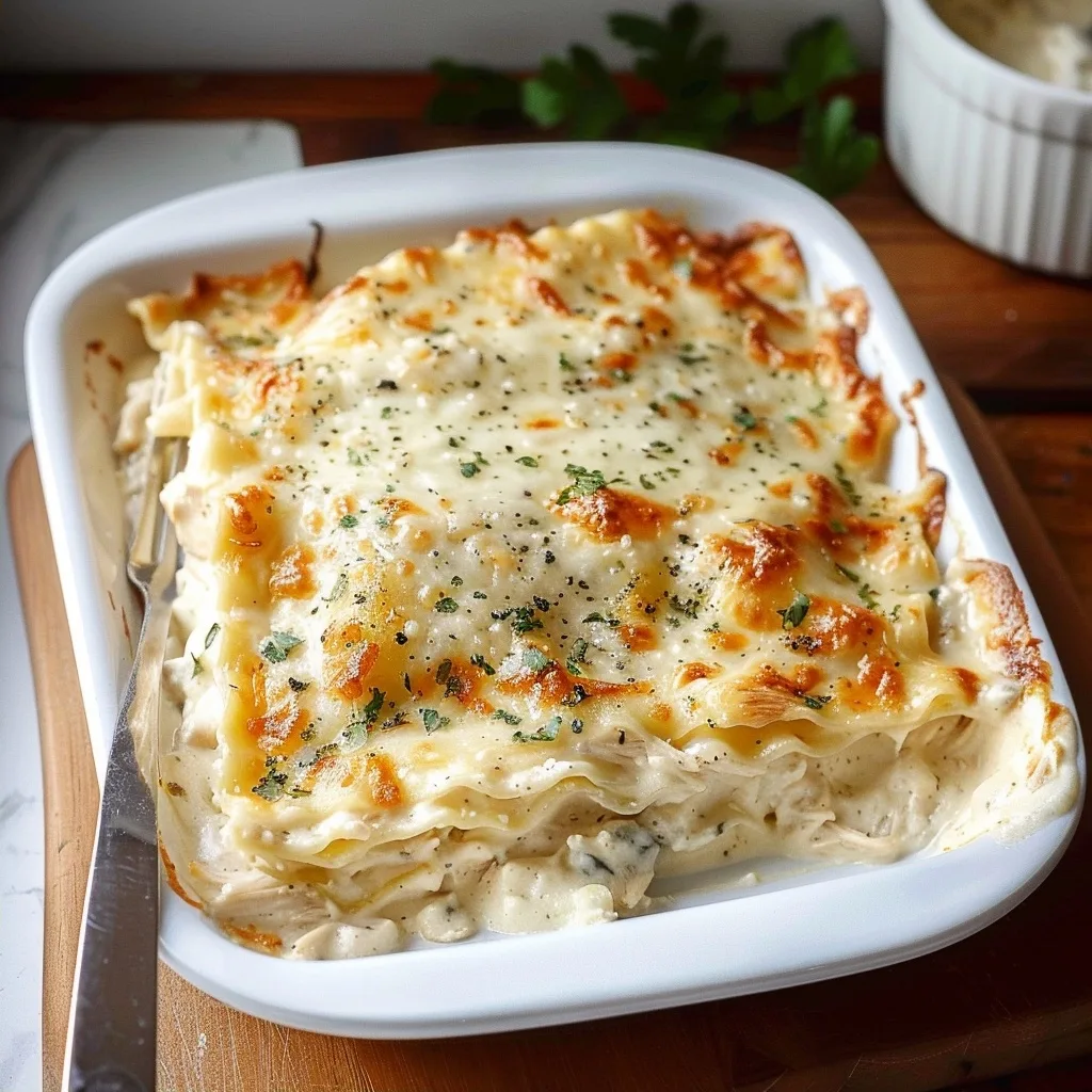 Easy Alfredo Chicken Lasagna Recipe