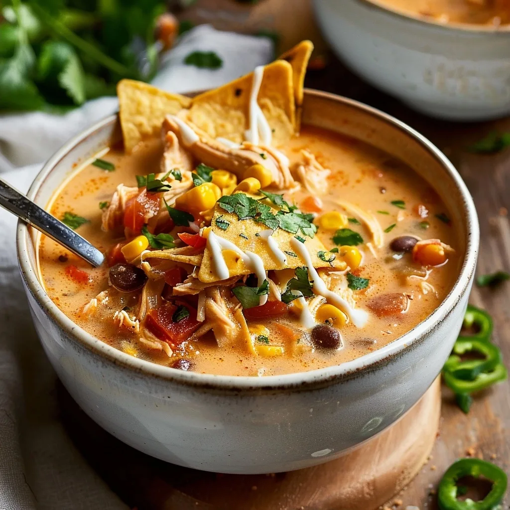 Creamy Chicken Tortilla Soup (Instant Pot Recipe) - The Chunky Chef