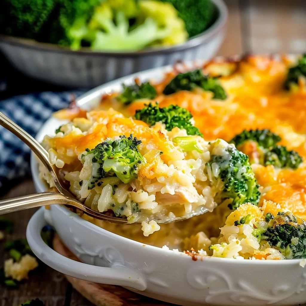 Easy Chicken Rice Broccoli Casserole Recipe