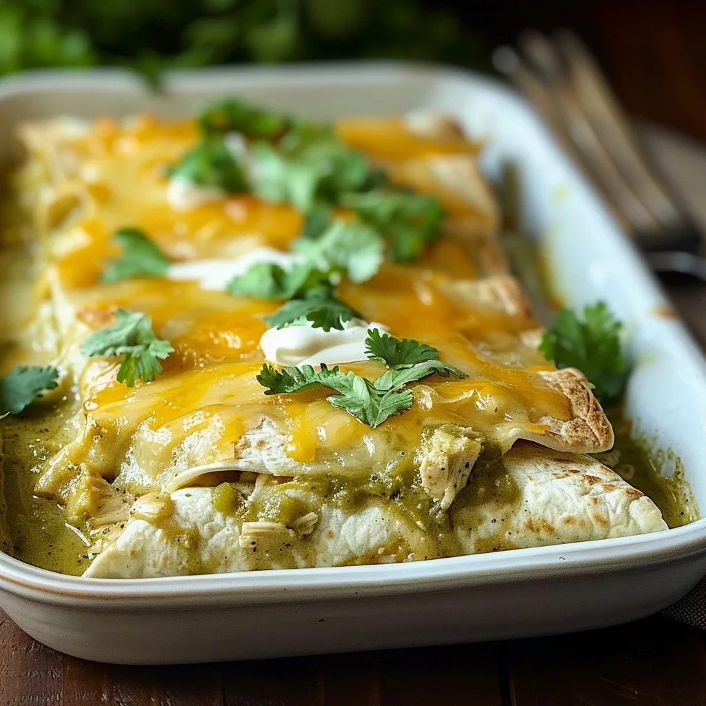 Best Green Chicken Enchiladas Recipe: Flavorful & Easy!