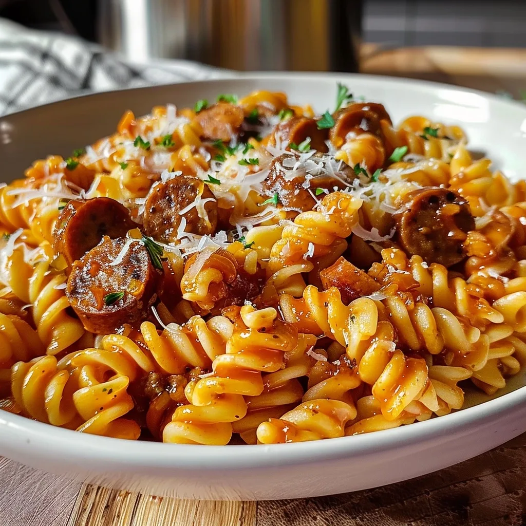 One-Pot Honey BBQ Sausage Pasta Recipe For Easy Dinners