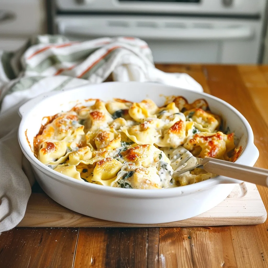 Chicken Tortellini Bake Recipe for Two | Kiersten Hickman