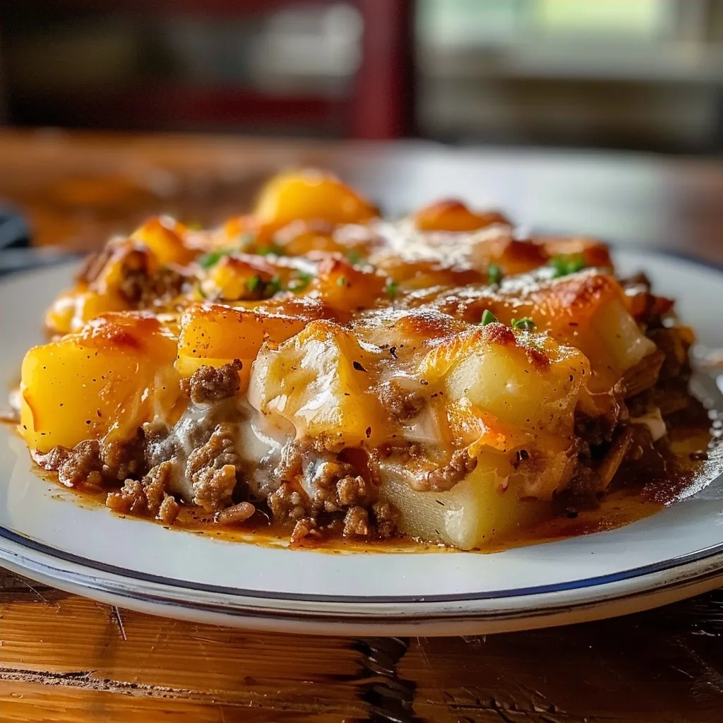 Easy Hobo Casserole with Ground Beef and Potatoes